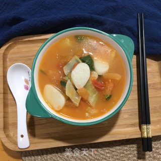 时蔬煮年糕的做法步骤：10