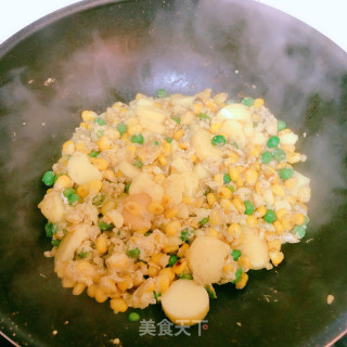 玉子豆腐炒蛋的做法步骤：7