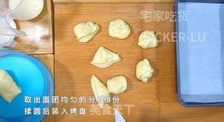 奶油小餐包，一次发酵法，简单又快手，咬一口奶香味十足！的做法步骤：4