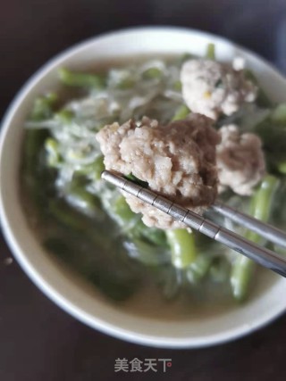 四季豆粉条炖肉丸的做法步骤：11
