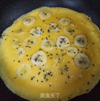 香蕉蛋饼的做法步骤：8