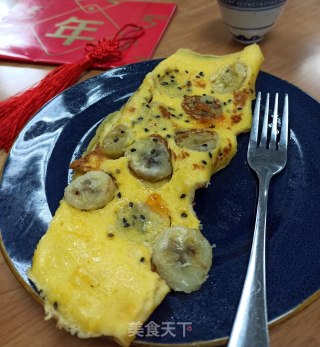 香蕉蛋饼的做法步骤：10