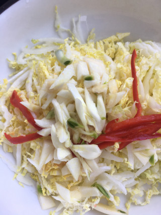 鸽胸肉拌白菜的做法步骤：8