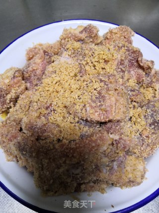 粉蒸排骨的做法步骤：8