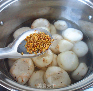 桂花蜜汁荸荠的做法步骤：4