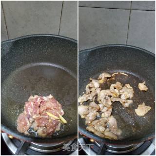 大葱炒肉片黑木耳的做法步骤：6