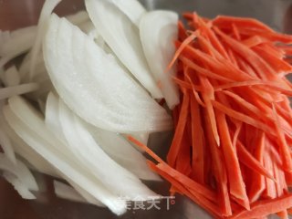 三丝烩饼的做法步骤：3