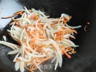 三丝烩饼的做法步骤：7