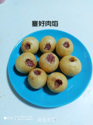 面筋塞肉的做法步骤：5