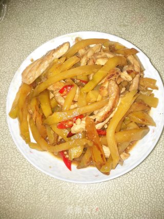 榨菜炒肉丝的做法步骤：14