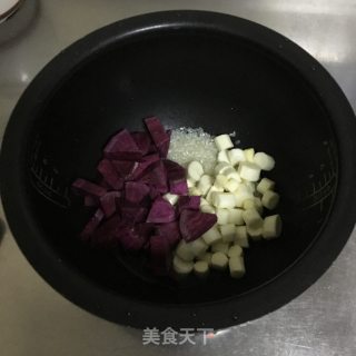 山药紫薯粥的做法步骤：2