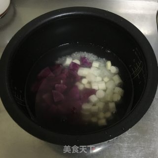 山药紫薯粥的做法步骤：3