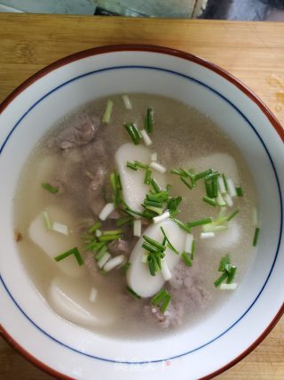 瘦肉年糕汤的做法步骤：7