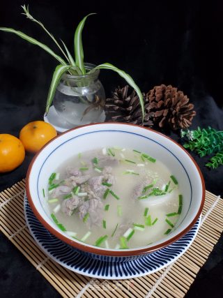 瘦肉年糕汤的做法步骤：9