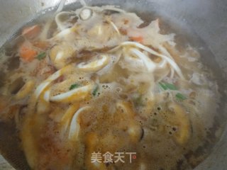 热汤抻面的做法步骤：11