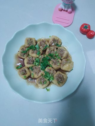 豆腐泡夹肉的做法步骤：9