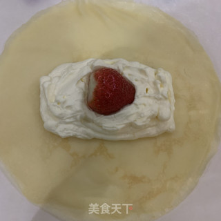 草莓班戟的做法步骤：12