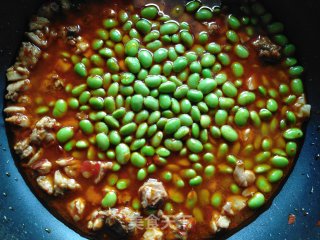 兔肉烧青豆的做法步骤：9