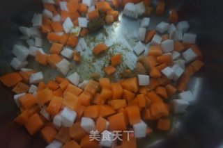 花样米饭|暖暖の怀石红白咖喱杂粮饭的做法步骤：3