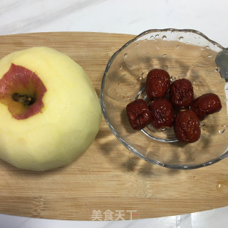 红枣炖苹果的做法步骤：1