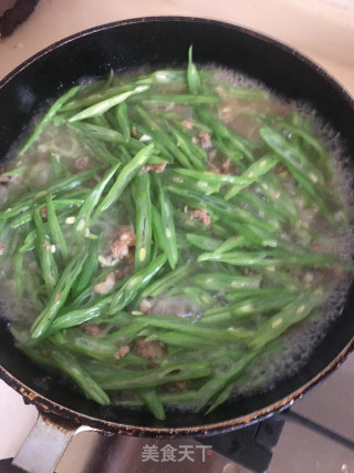 豆角肉末拌面的做法步骤：7