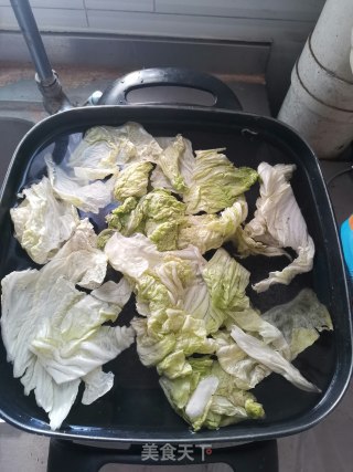 香油白菜挂面的做法步骤：2