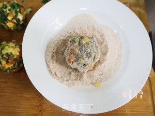 全麦面菜团子❗️低脂饱腹减肥主食代餐的做法步骤：4