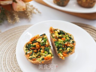 全麦面菜团子❗️低脂饱腹减肥主食代餐的做法步骤：7