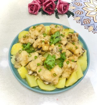 粉蒸鸡肉土豆的做法步骤：10
