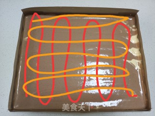 巧克力旋风蛋糕卷的做法步骤：11