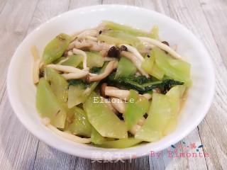 莴笋炒杂菇的做法步骤：10