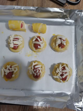 芝士热狗手抓饼的做法步骤：6