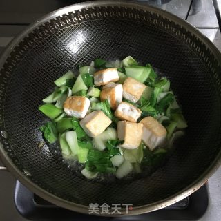 油菜豆腐的做法步骤：6