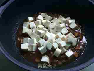 香菇肉末豆腐盖浇饭的做法步骤：7
