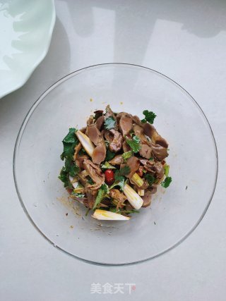 老干妈拌鸡胗的做法步骤：5