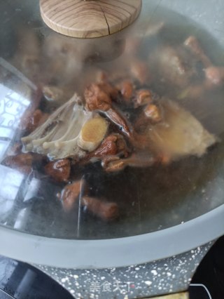 姬松茸炖大鹅的做法步骤：19