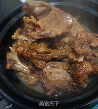 姬松茸炖大鹅的做法步骤：25