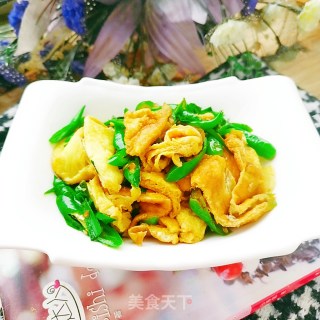 青椒炒鸡蛋的做法步骤：11