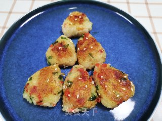 青菜火腿饭团的做法步骤：12