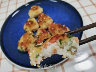 青菜火腿饭团的做法步骤：14