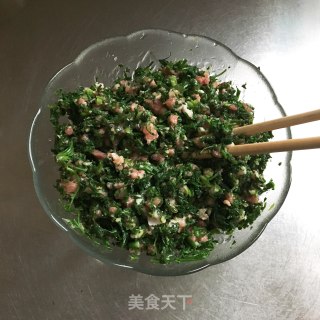 荠菜煎饺的做法步骤：5
