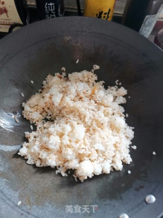 豆豉杂蔬火腿炒饭的做法步骤：6
