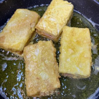 恒一午餐肉豆腐块的做法步骤：8