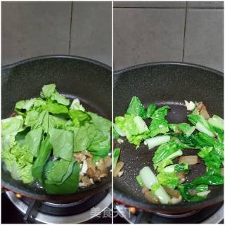 青菜炒绉绉粉的做法步骤：5