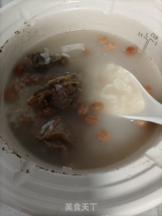 咸骨花生粥的做法步骤：7