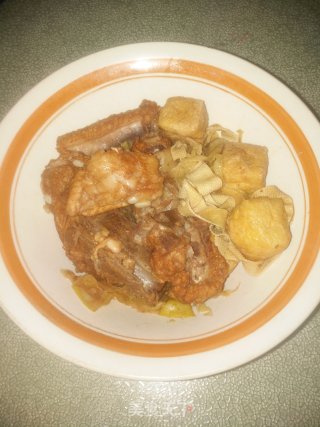 酸菜豆泡炖排骨的做法步骤：13