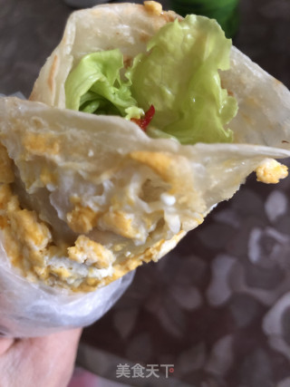 蛋皮生菜卷的做法步骤：7