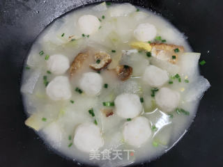 墨鱼丸冬瓜汤的做法步骤：8