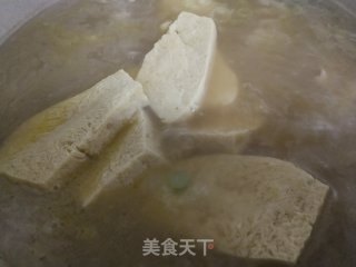 白菜冻豆腐汤的做法步骤：5