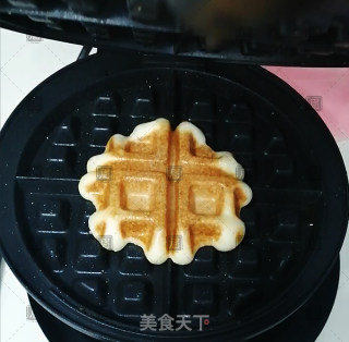 酵母版小米华夫饼的做法步骤：10